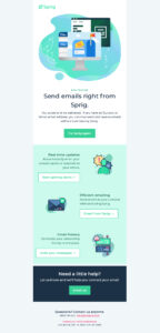 send emails right from sprig