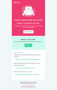 you only have one contact